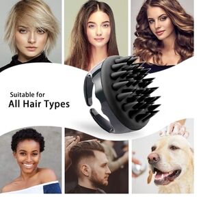 Scalp Massage Shampoo Brush – Black